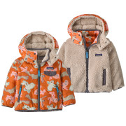 Patagonia Baby Reversible Tribbles Hoody - BNLM gyerek dzseki narancs/bézs Bunny Life: Marigold