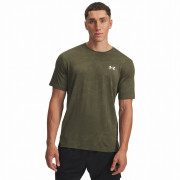 Under Armour Tech Vent Jacquard Ss férfi póló sötétzöld MarineODGreen/White