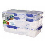 Sistema 8 Pack Set Klip It ételdoboz Transparent