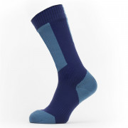 Vízálló zokni SealSkinz WP Cold Weather Mid Lenght + Hydrostop kék