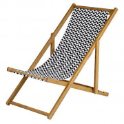 Bo-Camp Beach Chair Soho szék fekete/fehér