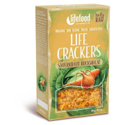 Lifefood LIFE CRACKERS Zelňáky RAW BIO 90 g sós keksz bézs