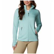 Columbia W Park View Grid Fleece Full Zip női pulóver világoskék Aqua Haze Heather