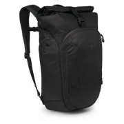 Osprey Transporter Roll Top Pack városi hátizsák fekete raven black/black