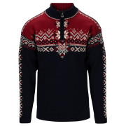 Dale of Norway 140th Anniversary Masc Sweater férfi pulóver sötétkék Navy Redrose Offwhite