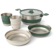 Sea to Summit Detour Stainless Steel One Pot Cook Set 5 Piece edénykészlet ezüst/zöld