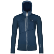 Ortovox Fleece Grid Hoody W női pulóver kék Deep Ocean