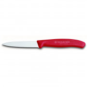 Zöldségvágó kés Victorinox 8 cm - recés piros