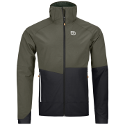 Ortovox Punta Berrino Hooded Jacket Men's férfi dzseki zöld/fekete Dark Wild Herbs