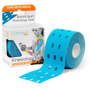 BronVit Sport Kinesio Tape děrovaný kineziológiai tapasz kék