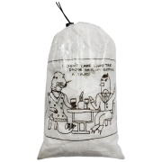 High Tail Designs Drawstring Stuff Sack Date Night tok fehér Date Night