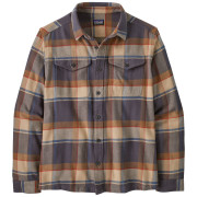 Patagonia M's Fjord Flannel Shirt férfi ing szürke/barna Sunrise Ridge: Forge Grey