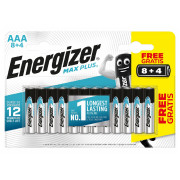 Elem Energizer Max Plus AAA/12 8+4 ezüst