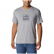 Columbia Tech Trail™ Front Graphic SS Tee férfi póló világosszürke