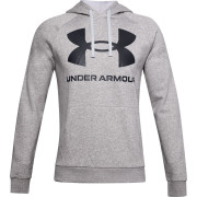 Under Armour Rival Fleece Big Logo_HD férfi pulóver szürke