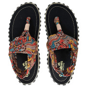 Gumbies Slingback Aboriginal szandál fekete/barna Aboriginal