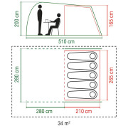 Coleman Waterfall 5 családi sátor