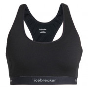Icebreaker Women Merino 125 ZoneKnit™ Racerback Bra sport melltartó fekete Black