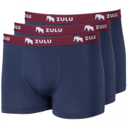 Zulu Bambus 210 3-pack férfi boxer kék/piros