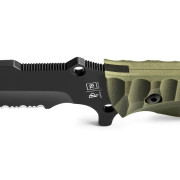 TB OUTDOOR Maraudeur Survival Knife G10 Serrated kés