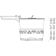 Primus PrimeTech Stove Set II 1.3L főző készlet