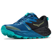 Hoka Speedgoat 7 Big Kids Black/Night Glow Blue gyerek cipő