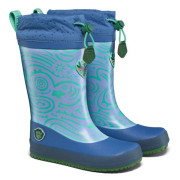 Affenzahn Rainboot Vegan Puddly Bird of Paradise gyerek gumicsizma kék/narancs Bird of Paradise