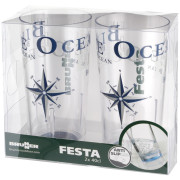 Brunner Brunner Festa Blue Ocean pohárszett – 2 db pohár készlet