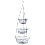 Bo-Camp Hanging baskets 3-level rendszerező kék metal blue