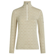 Icebreaker Women M 260 Tech Vertex LS HZ AlpGeo női funkcionális felső bézs/fehér Undyed/Cumin/J