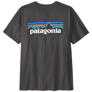 Patagonia P-6 Logo T-Shirt férfi póló fekete Ink Black