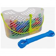 Bo-Camp Set Pegs + Washing line in basket ruhaszárító kötél