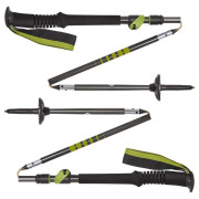 Black Diamond Distance Plus FLZ 125 cm túrabot fekete/sárga