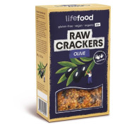 Lifefood LIFE CRACKERS olíva RAW BIO 90g sós keksz