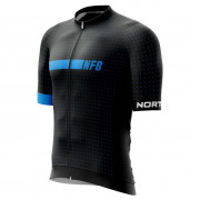 Férfi kerékpáros póló Northfinder Gerardo fekete/kék