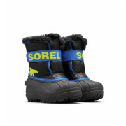 Sorel Childrens Snow Commander™ Boot gyerek téli cipő fekete/piros Black, Super Blue