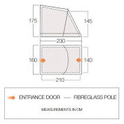 Vango Tall Annex Elements Shield - Balletto kiegészítő építmény elősátorhoz