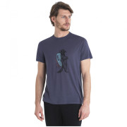 Icebreaker Men Merino Core SS Tee Waschbar Wandering férfi funkcionális póló szürke Graphite