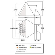 Vango Teepee Air 400 családi sátor