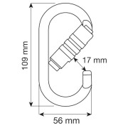 Karabiner Camp Steel Oval Pro 2Lock