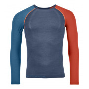 Férfi póló Ortovox 120 Competition Light Long Sleeve M kék night blue