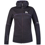 Hannah Meda Hoody női pulóver szürke/lila anthracite mel