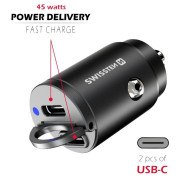 Swissten Car Charger 45W autós adapter