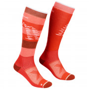 Női zokni Ortovox W's Free Ride Long Socks piros