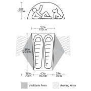 Big Agnes Copper Spur Hv UL2 ultrakönnyű sátor