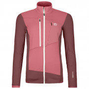 Ortovox Fleece Grid Jacket W női funkcionális pulóver rózsaszín