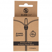 Praktikus kiegészítő ZlideOn Multipack Metal & Plastic Zipper fekete