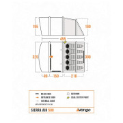 Vango Sierra Air 500 családi sátor