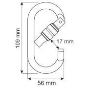 Karabiner Camp Oval Pro Lock