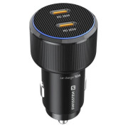 Swissten Car Charger 2X USB-C PD, 50W + cabel USB-C / USB-C, 1 m adapter